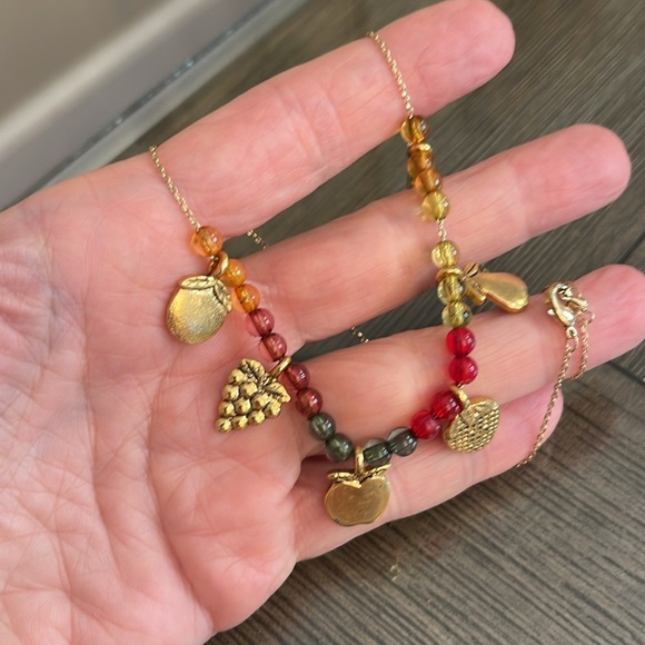 Vintage Fruit & Acrylic Bead Necklace - Picture 13 of 16